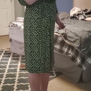 Huntington Bank side tie dress